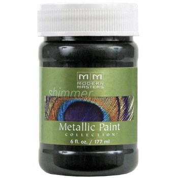 Modern Masters Me700-06 Metallic Paint - Black Pearl / Semi-opaque - 6 Oz