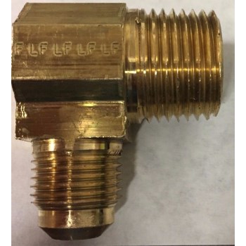 Anderson Metals Lead Free Brass Flare Male Elbow   1/2" x 3/8"