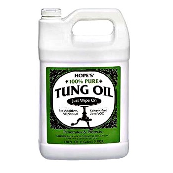 Hopes  128TO2 Tung Oil, 100 percent Pure ~  One Gallon