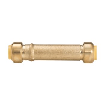 Push Fit Lead-Free Brass Repair Coupling - 1/2" x 1/2"