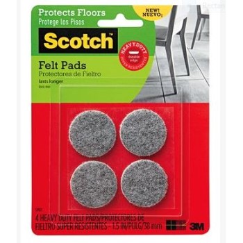 3m Sp871 Heavy Duty Felt Pads ~ 1.5in.