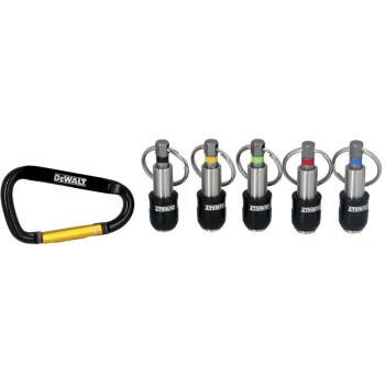 DeWalt Keyring Bit Holder Set with Carabiner - 5pk