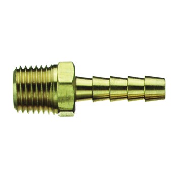 Tru-Flate Brass Barbed Hose Fitting - 3/8" x 3/8" NPT