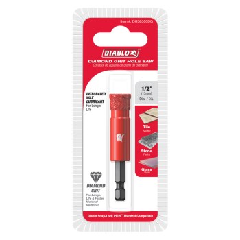 Diablo Diamond Grit Hole Saw - 1/2"