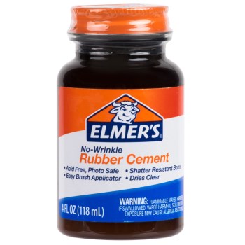 Elmer's No-Wrinkle Rubber Cement - 4 oz