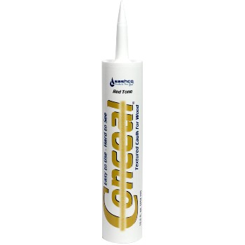 Conceal Brand Textured Caulk for Wood,  Red Tone ~ 10.5 oz