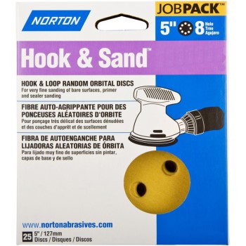 Norton 076607492234 49223 P80 Hook & Loop Disc