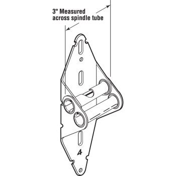 Garage Door Hinge, Galvanized Steel - #4