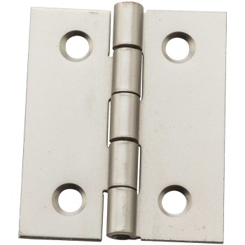 Decorative Broad Hinges, Satin Nickel ~ 1" x 1" 