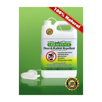 Liquid Fence LF109 Fence Deer &amp; Rabbit Repellent, Liquid ~ Gallon