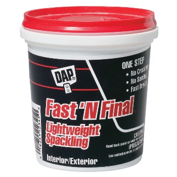 DAP 12141 Fast N Final Lightweight Interior/Exterior Spackling ~ Pint 