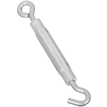 National 221846 Hook & Eye Turnbuckle, Zinc Plated ~  3/16" x 5 1/2" 