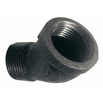 Malleable Iron Street 45 Degree Elbow, Back ~ 3/4"