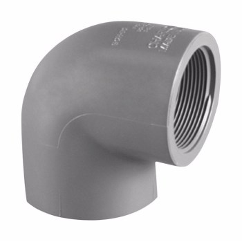 Schedule 80 PVC 90 Degree Elbow, Slip x FPT - 3/4"