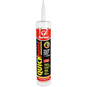 Quickpaint Caulk, White - 10oz