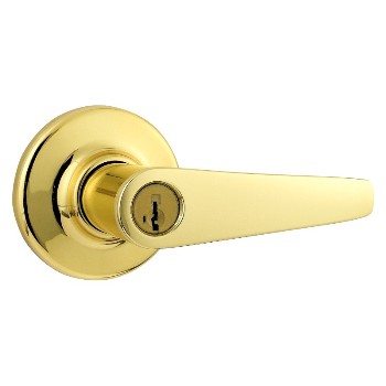Delta Design Lever Entry Lock ~ Polished Brass Finish