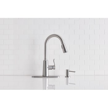 Edwyn Stainless One Handle High Arc Faucet