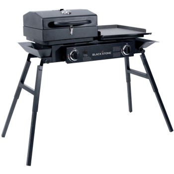 Nor Atlantic Imports 00-1555 Blackstone Tailgater Combo Grill ~ 15,000 BTU