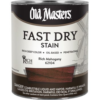 Fast Dry Interior Wood Stain,  Rich Mahogany ~ Quart 