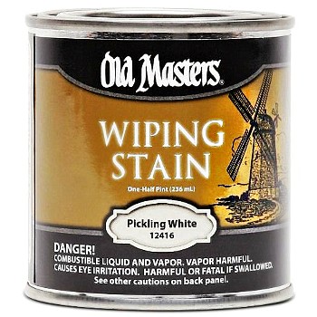 Old Masters 12416 Wiping Wood Stain,  Pickling White ~ 1/2 Pint