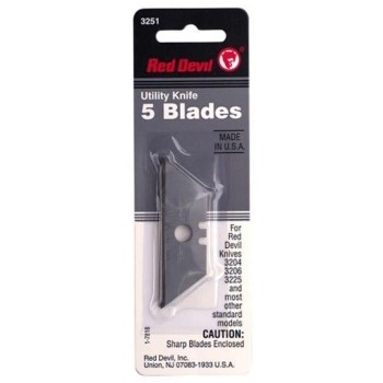 Red Devil Utility Knife Replacement Blades - 5-Pack