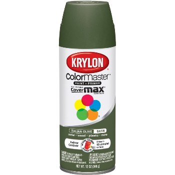 Spray Paint, Italian Olive Satin ~ 12oz Cans