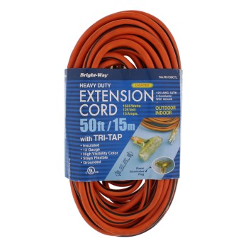 World & Main/Cranbury  150194 Lighted End Tri-Tap Cord ~ 50ft 2/3