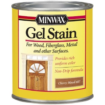 Minwax 26070 Gel Stain,  Cherry Wood ~ Half Pint