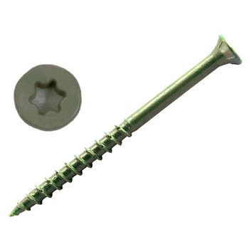 Midwest Fastener  09312 Exterior Star Head  Deck Screws, Green Coated ~ 10 x 4"