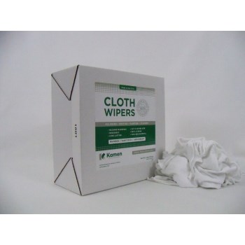 Kamen 0041-0475-BK0A New White Knit  Wipe Rags  ~ 4# Box