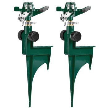 Impact Sprinkler Step Spike, Zinc 