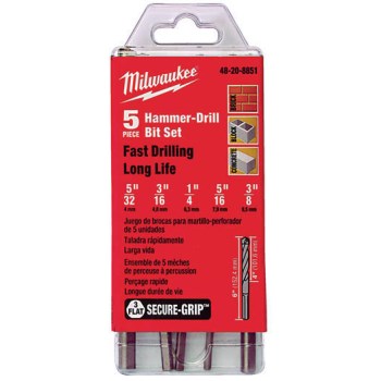 Milwaukee Tool  48-20-8851 5pc Hmmr-Drill Kit