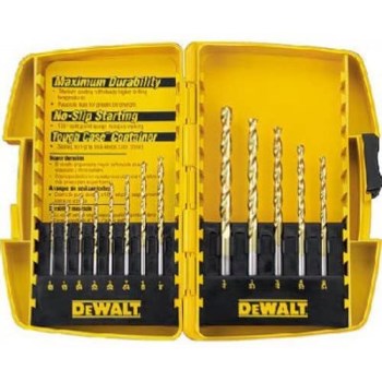 DeWalt DW1363 Titanium Drill Bit Set, 13 pieces