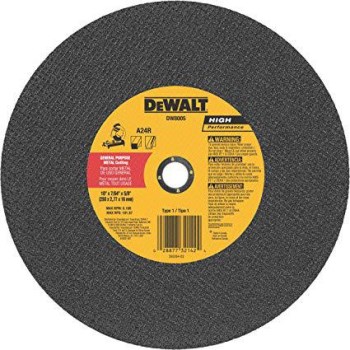 DeWalt DW8005 10in. Mtl Chop Wheel