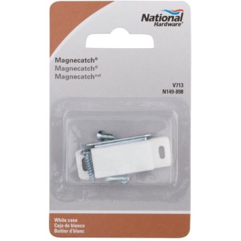  MagneCatch Magnetic Cabinet Latch,  White Finish