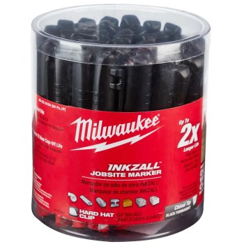 INKZALL Chisel Tip Marker, Black