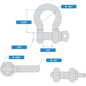1/4 Anchor Shackle