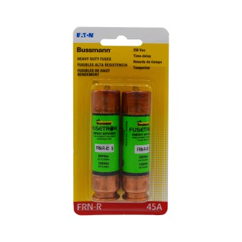 Fusetron Cartridge Fuse, Class RK5 - 45 Amp, 2pk