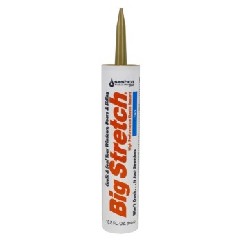 Big Stretch Acrylic Rubber Sealant, Tan - 10.5 oz