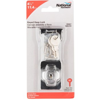 Safety  Hasp Lock,  Keyed Alike ~ 4.5"
