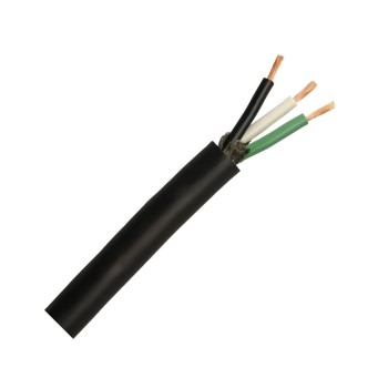 Coleman Cable 55040303 Sjeoow Seoprene 16/3 Flexible Cord, Black ~ 250 Ft