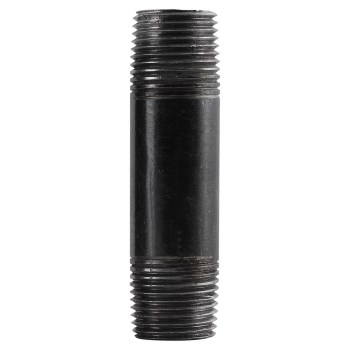 Pipe Nipple, Black Steel - 1" x 1-1/2"