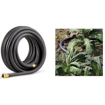 Water Weeper/Soft Soaking Hose, Black ~  5/8" x 25 Ft.