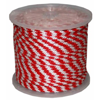 Canada Cordage Os06300-19 Derby Mfp Rope, Red/white, 3/8 " X 300 Feet.