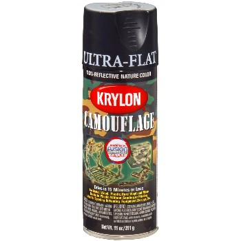 Ultra Flat Camouflage Paint, Black ~ 11 oz