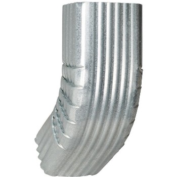 Galvanized Square Corrugated A-Front Elbow ~ #3: 2" x 3"