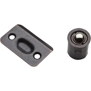 Drive-In Ball Catch for Cabinet Doors,  Oil Rubbed Bronze