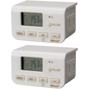 Indoor 24-Hour Digital Timer (Combo Pack)