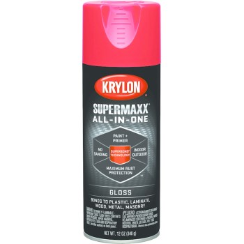 Krylon 8951 Supermaxx Paint, Spray ~ Banner Red Gloss