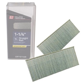 Prime Source 16 Gauge Straight Finish Nails - 1-1/4", 1000pk